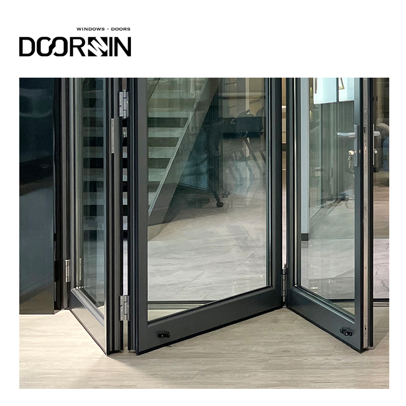 Huricane Impact Custom Or Standard Soundproof Doors Exterior 120 X 80 Glass Multi Panel Sliding Bifold Aluminum Door details