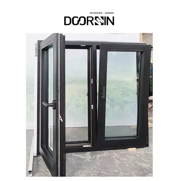 Französisches fenster aus aluminium