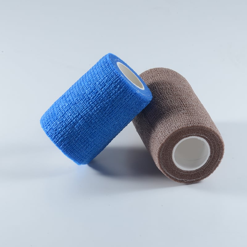 Colored Self-Adhesive Non-Woven Cohesive Bandage Easy Tear Adhesive Elastic Bandage