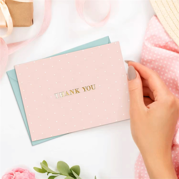Leave a lasting impression with a personalized thank you card.