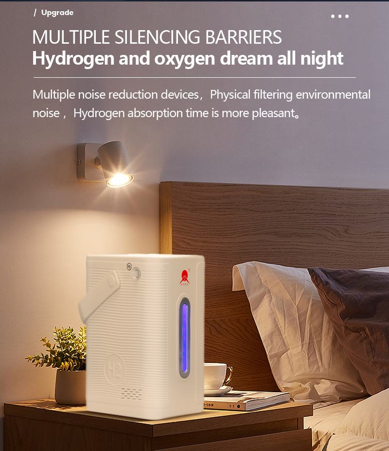 New Desktop Home Intelligent High Purity Hydrogen Production Portable Spe Pem Mini Hydrogen Inhalation Machine manufacture