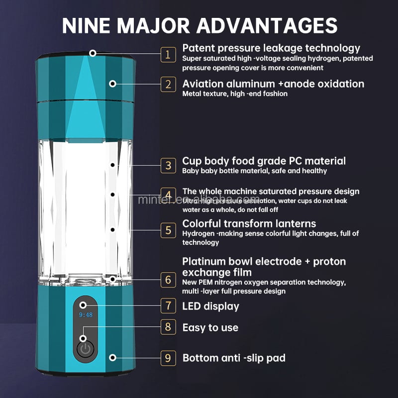 Hot Sale 6000ppb Healthy Water Equipment SPE High Hydrogen Rich Water Hydrogen Water factory