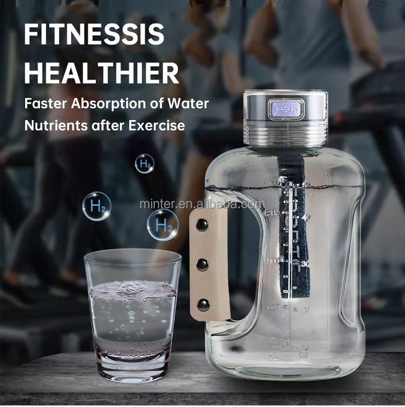 Factory Cheap Prices 1500ml Hydrogen Drinking Water Generator Large Capacity Hydrogen Water Bottle Cup supplier