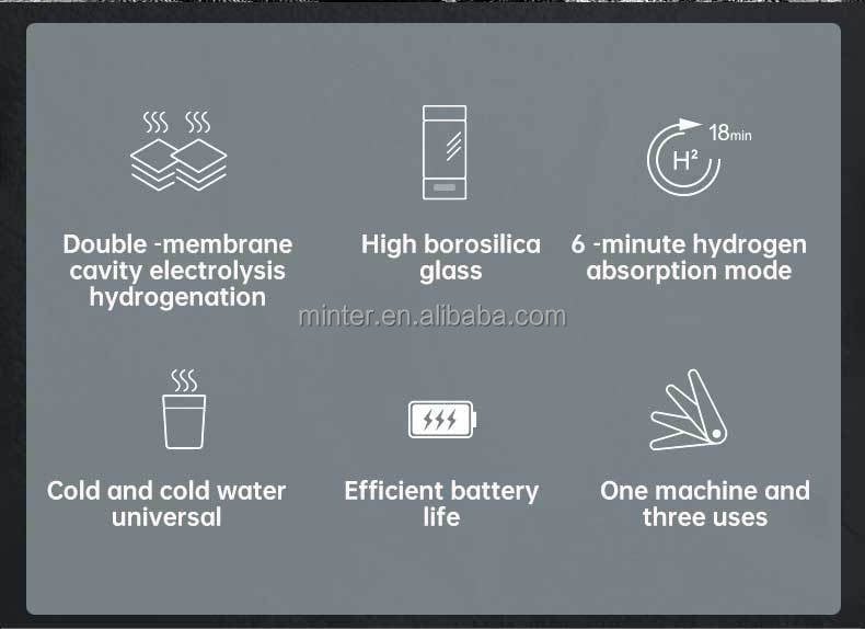 6000ppb Hydrogen Water Bottle factory