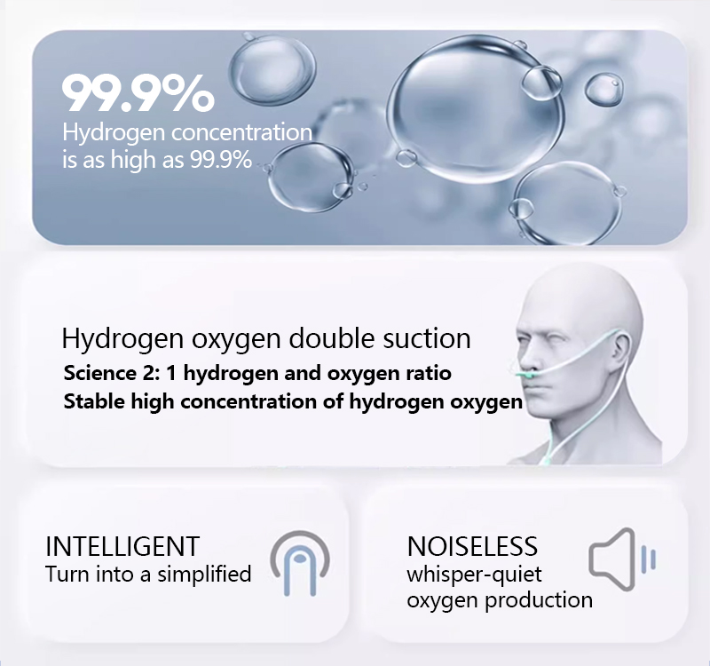 New Desktop Home Intelligent High Purity Hydrogen Production Portable Spe Pem Mini Hydrogen Inhalation Machine supplier