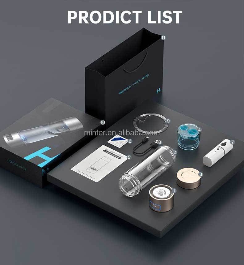 6000ppb Hydrogen Water Bottle manufacture