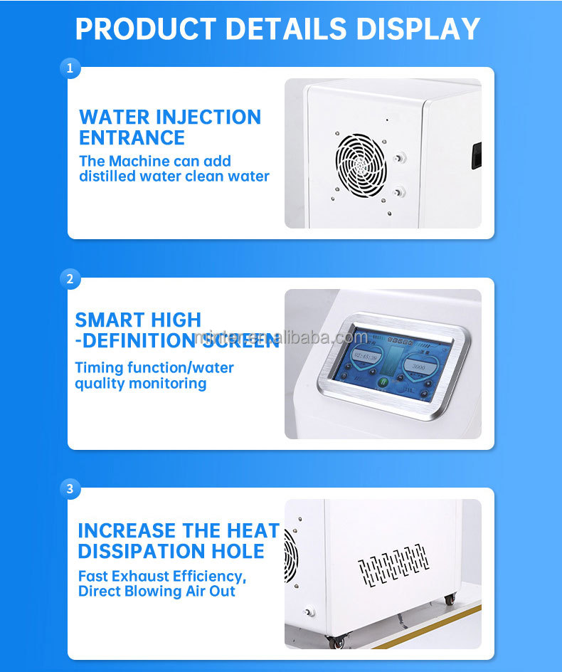 Household High Concentration Hydrogen Oxygen Generator 3000ml/Min Oxyhydrogen Inhalation Suction Machine supplier