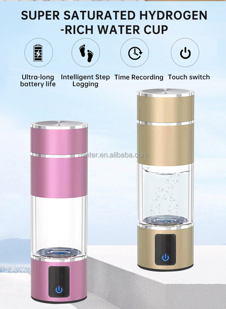 Factory wholesale Portable Hydrogen Water Ionizer Machine Rich Hydrogen Water Health Cup for Home Travel details