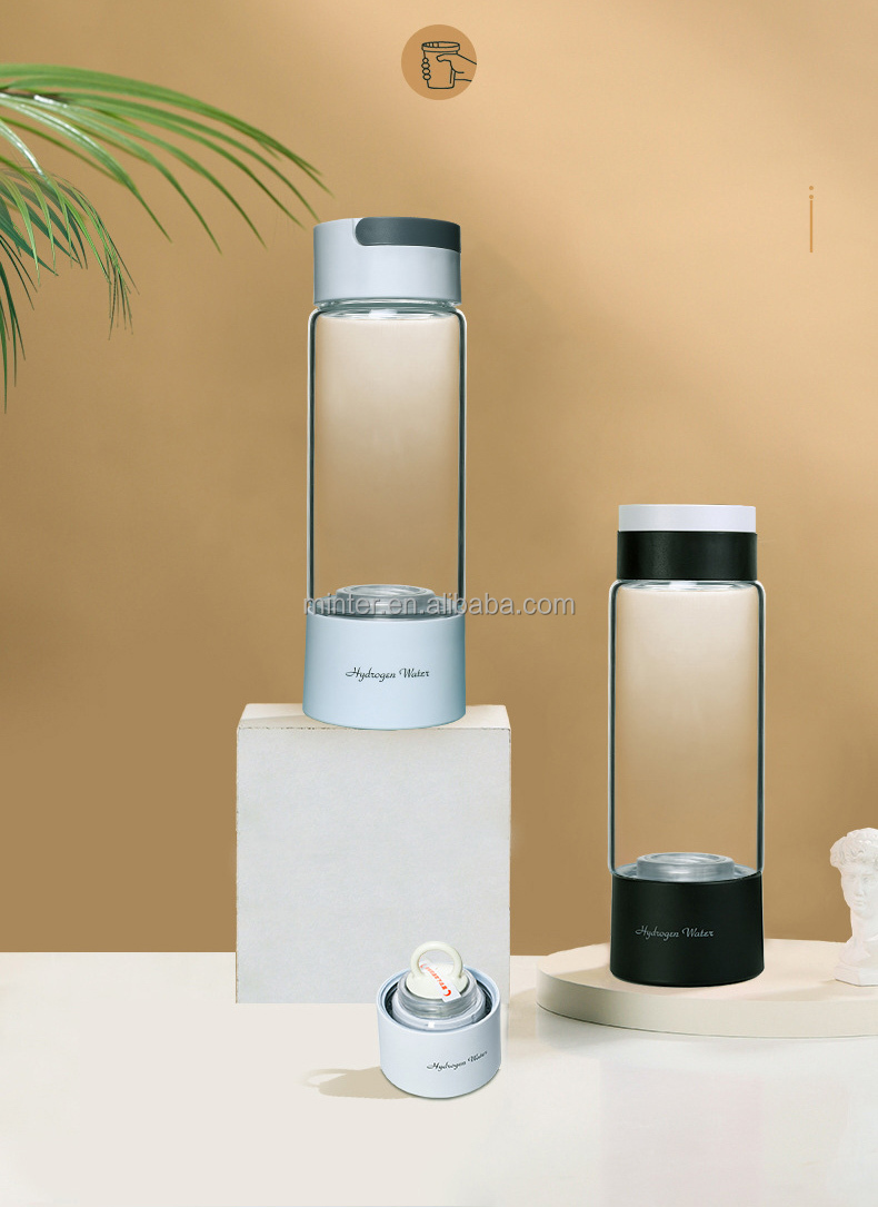 Wholesale hydrogen oxygen separation water cup  high concentration electrolytic hydrogen enriched water bottle manufacture