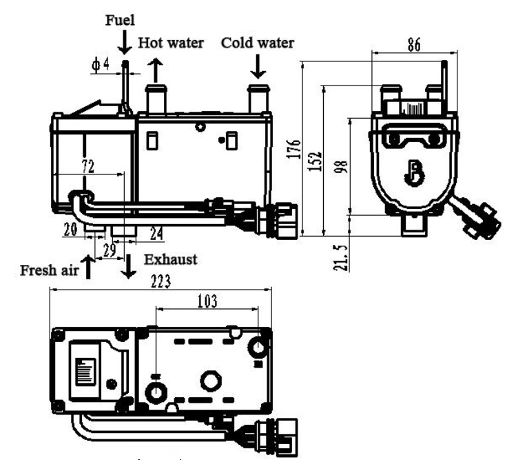 5kw water heater size.png