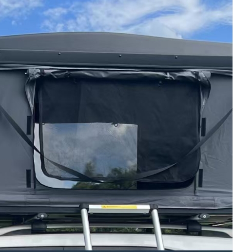 product jp dh 11 new style roof top tent aluminum hard shell triangle clamshell car rooftop tent-4