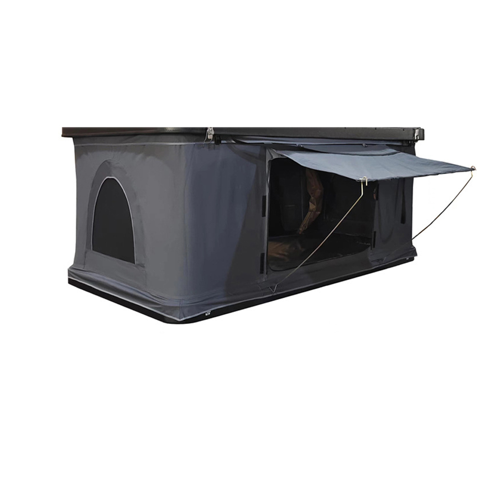 product jp dh 11 new style roof top tent aluminum hard shell triangle clamshell car rooftop tent-3