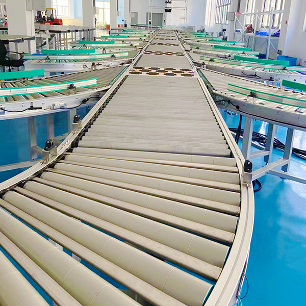 Usage of Gravity Roller Conveyor System