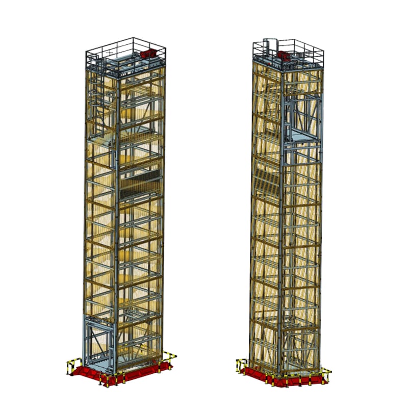 Pallet Lifting Roller Conveyor System for Glass Bottles