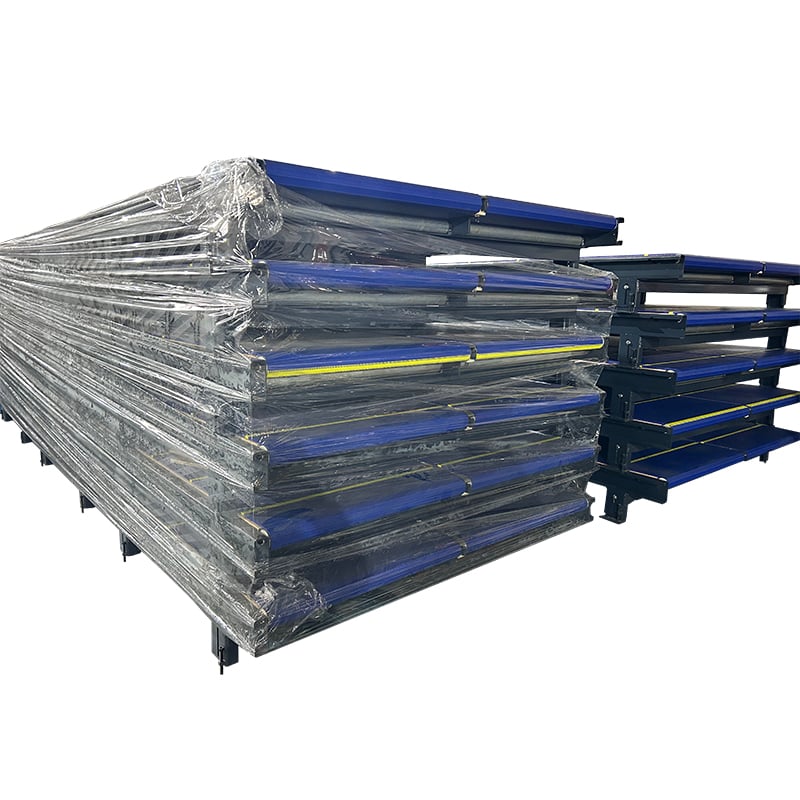 Conveyor System to automatic clamp of the Corrugation cardboard from flat belt Die Cutter