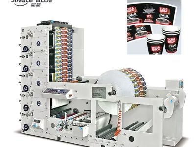 Hoe Flexo Drukmasjiene Hoë Volume Verpakkingstake Hanteer