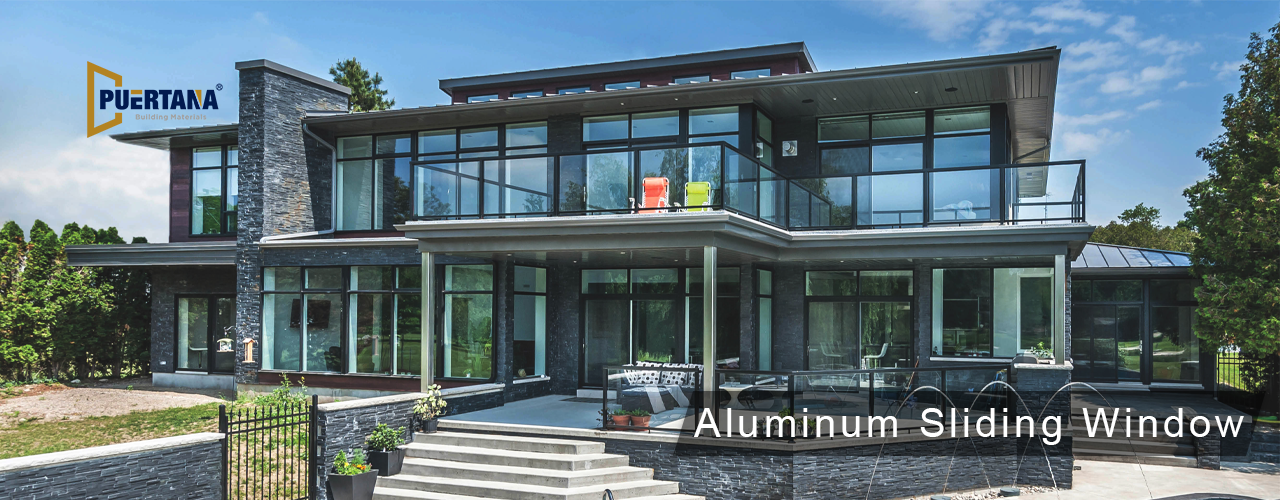 Thermal Break Aluminum Slider Horizontal Sliding Windows factory