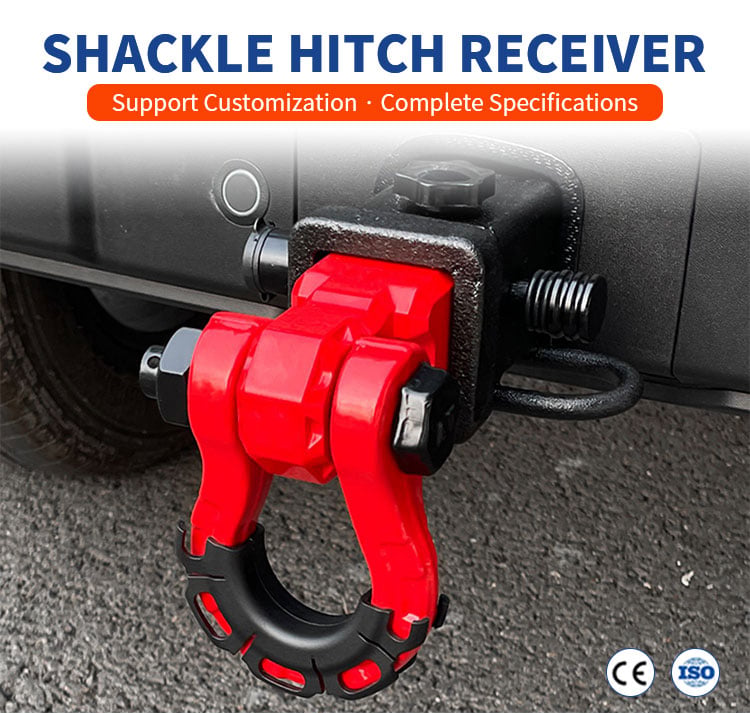 Trailer Tow Hitch Shackle Bracket 2 inch Receiver 3/4 inch 22000 lb Recovery Bow Shackle factory