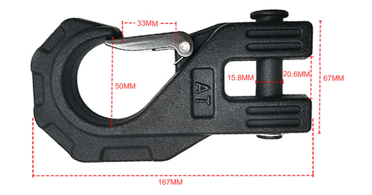 Trailer Off-road Vehicle Hook Forged Steel Towing Hook Safety Winch Hook supplier