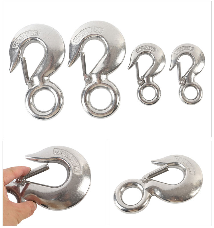 SS304 SS316 US Type 320 A/C Safety Latch Crane Hook supplier