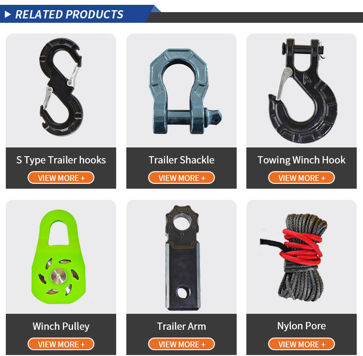 Trailer Off-road Vehicle Hook Forged Steel Towing Hook Safety Winch Hook supplier
