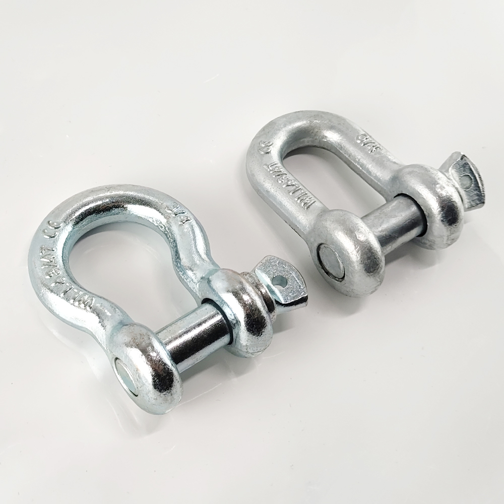 G210 Carbon Steel Safety Lifting Dee Screw Pin Galvanized Shackle Price factory