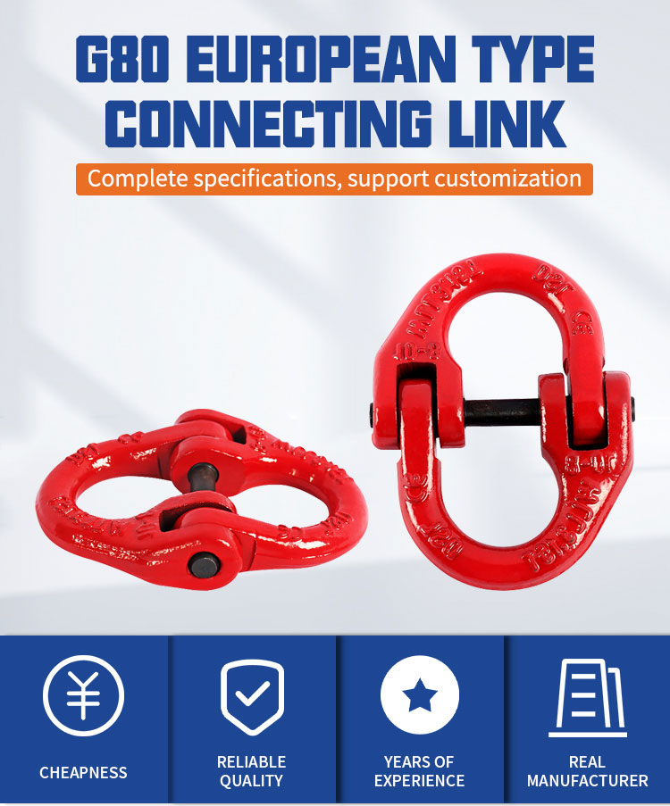 G80 Forged steel chain connecting link hammerlock details