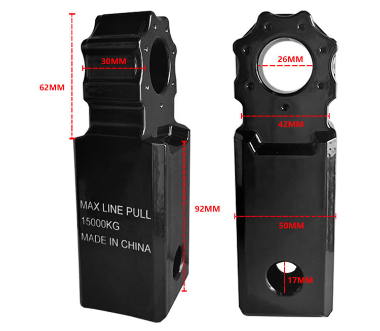 Trailer Tow Hitch Shackle Bracket 2 inch Receiver 3/4 inch 22000 lb Recovery Bow Shackle supplier
