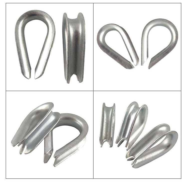Hot Dip Galvanized Heavy Duty G414 Thimbles wire rope thimble manufacture