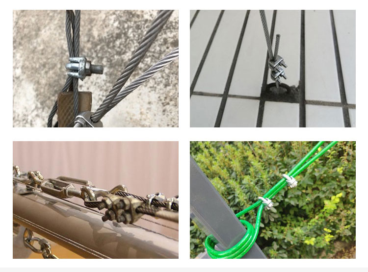 Electric Galvanized US Standard Malleable Wire Rope Clip 5/16 Wire Rope End Fittings U Shape Clamp details