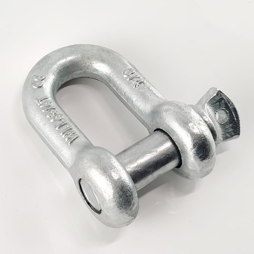 G210 Carbon Steel Safety Lifting Dee Screw Pin Galvanized Shackle Price factory