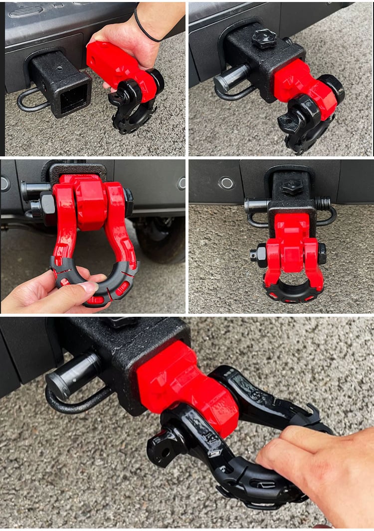 Trailer Tow Hitch Shackle Bracket 2 inch Receiver 3/4 inch 22000 lb Recovery Bow Shackle manufacture