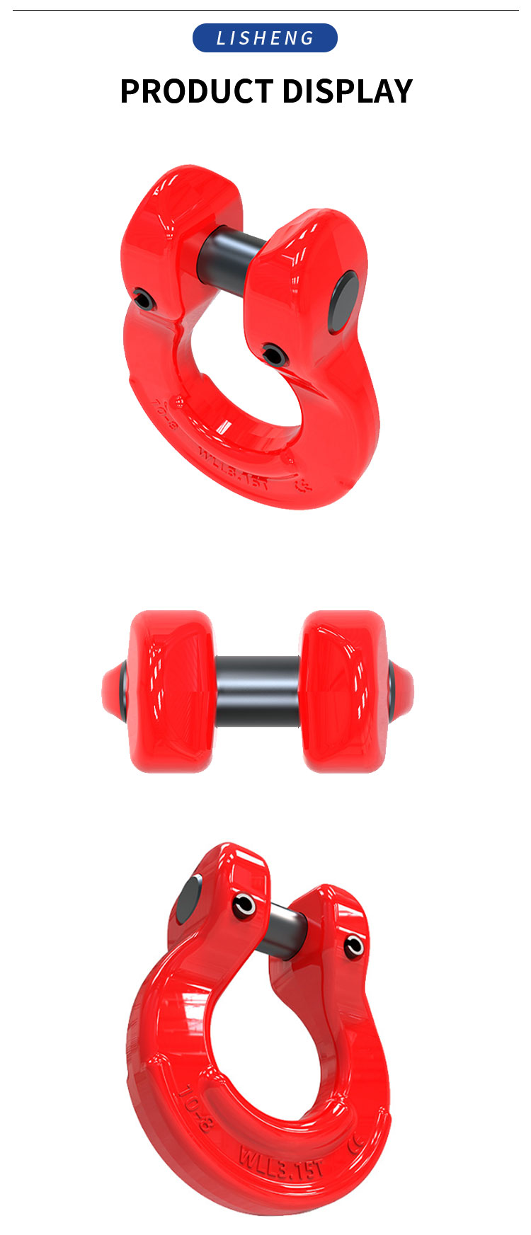 High Tensile Forged Alloy G80 Lifting Chain Omega Link factory