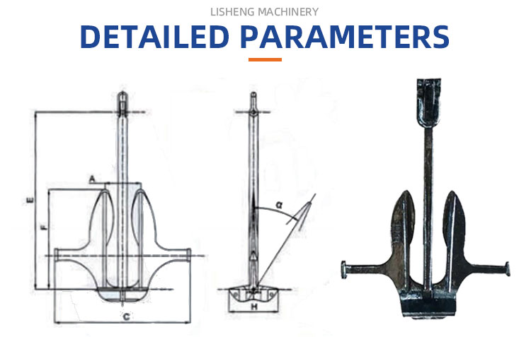 High Quality Marine Ship Matrosov HHP Anchor manufacture