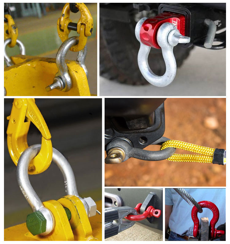 US Type G209 Bow Forged Galvanized Shackle manufacture