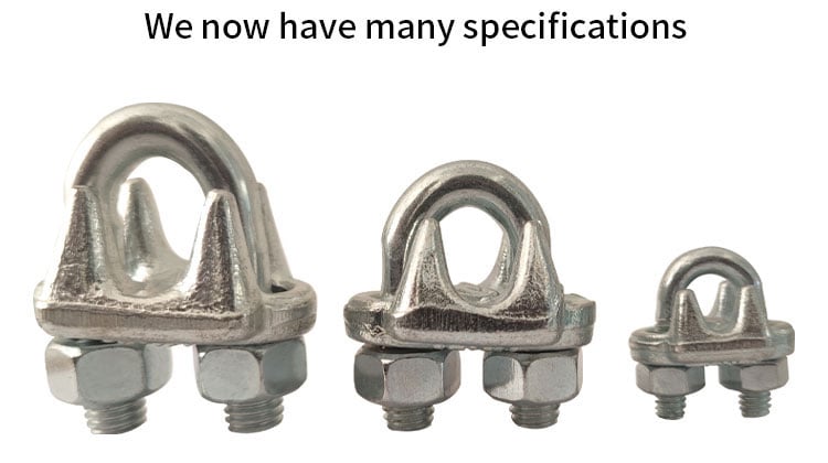 US Type Steel Drop Forged Wire Rope Clamp U Bolt Wire Rope Clip supplier