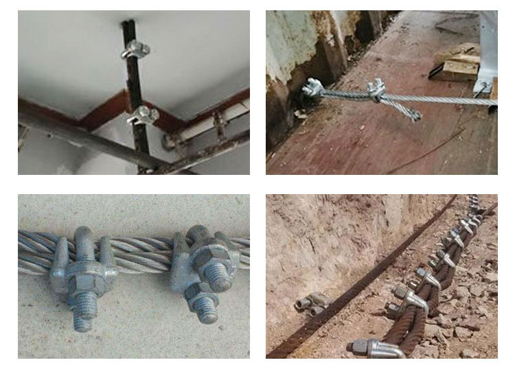 US Type Steel Drop Forged Wire Rope Clamp U Bolt Wire Rope Clip details