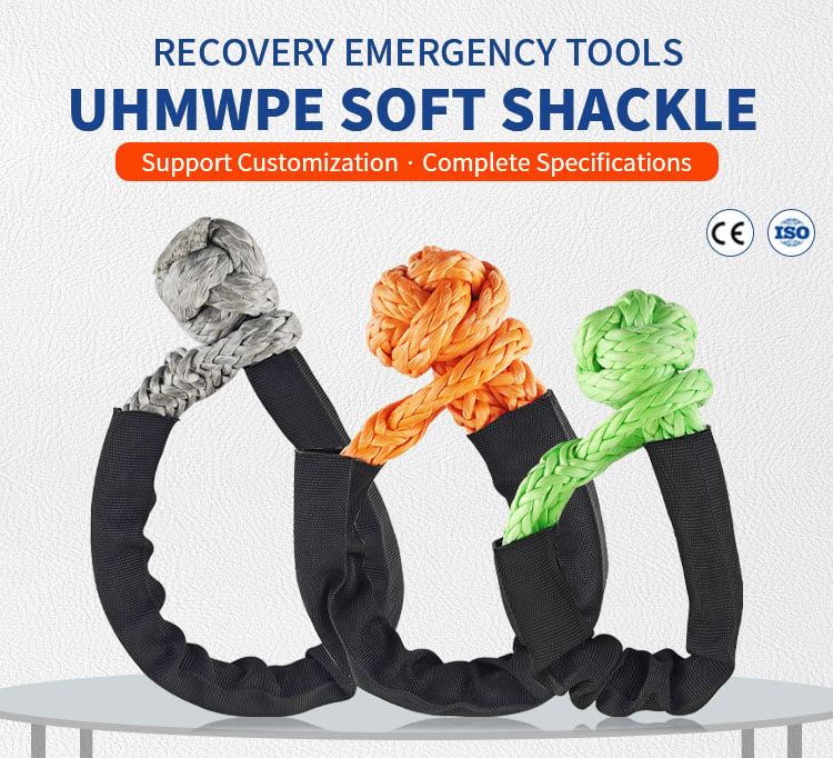 Universal 4X4 4WD UTV SUV Offroad Stretch Tow Rope Uhmwpe Soft Shackle factory