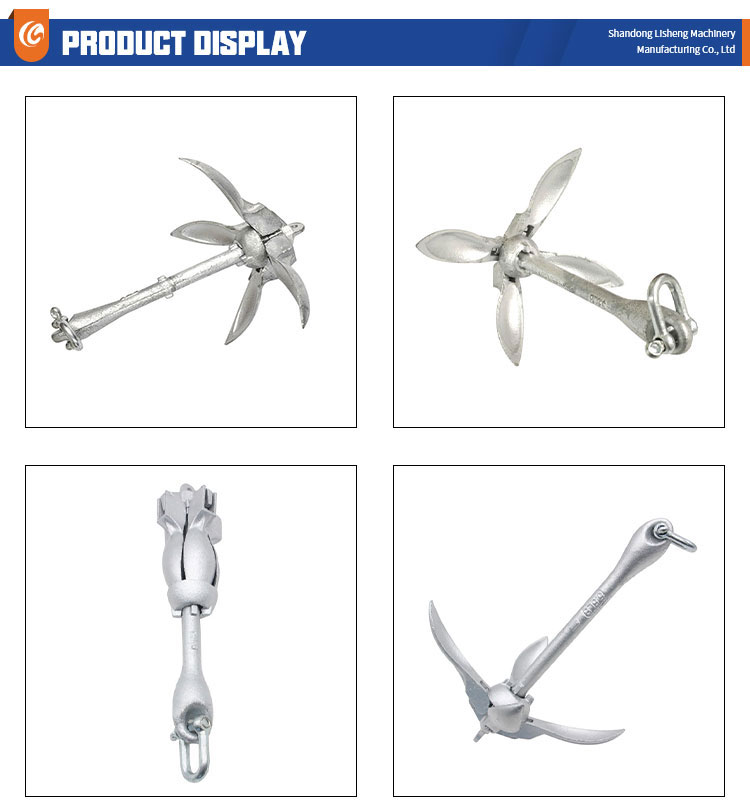 Mirror polish stainless steel folding anchor for yacht boat details