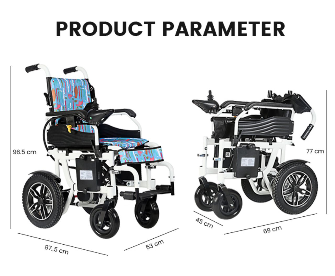 KSM-503C Custom Children's Folding Electric Wheelchairs Manufacturer Direct Supply Child Portable Power Wheelchair details