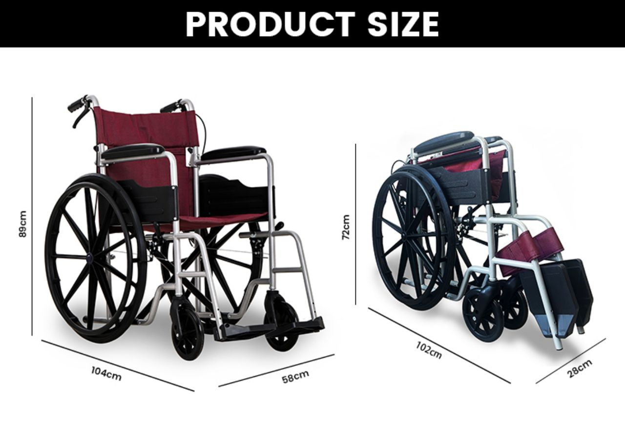 KSM-203 Ultra Lightweight Transport Wheelchair for Adults Foldable Cheaper Wheel Chair Portable Manual Chair for Travel supplier