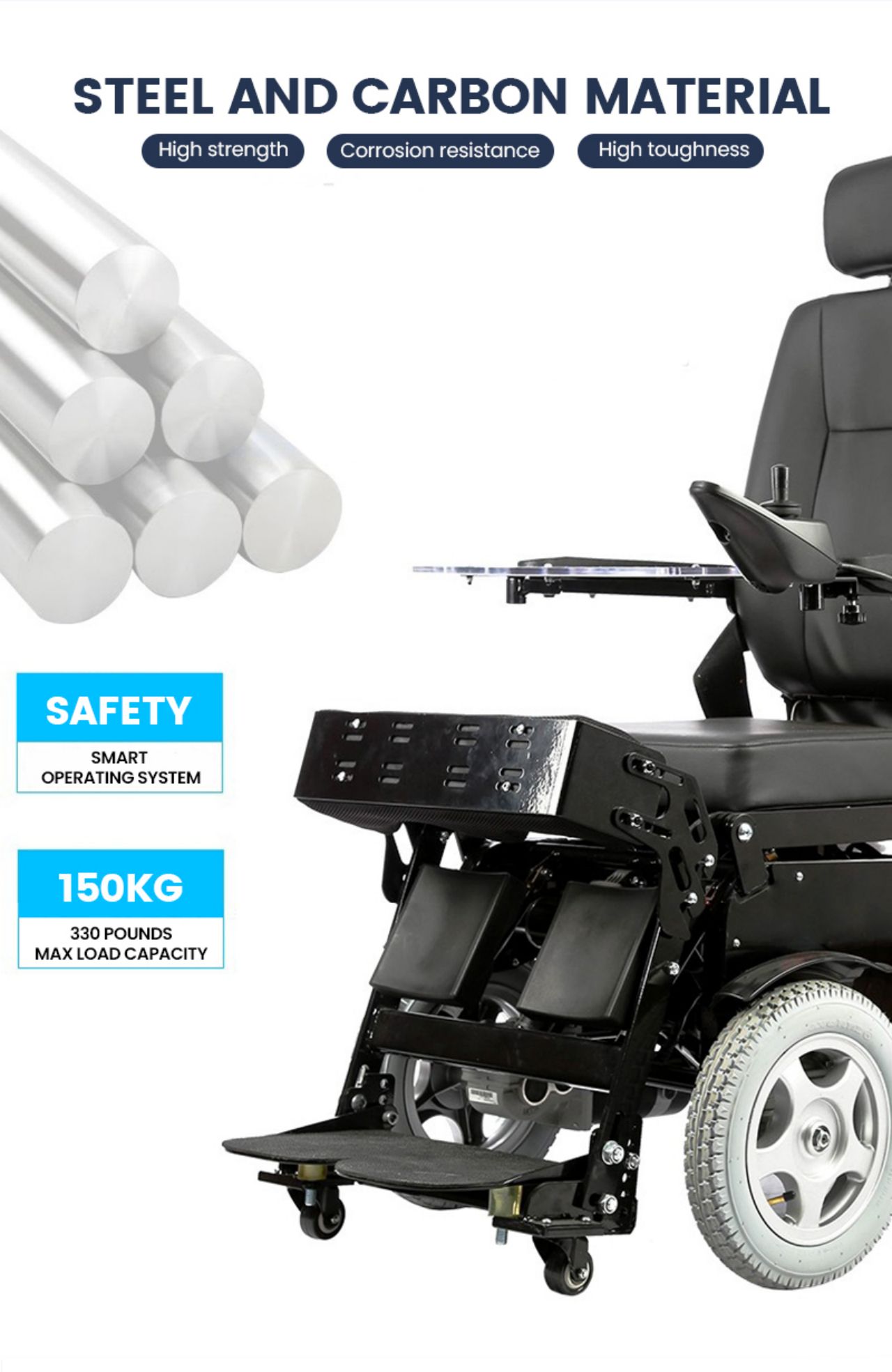 KSM- 311 Heavy Duty Handicapped Electric Wheelchair Power Standing Up And Down Motorized Wheelchairs for Disabled supplier