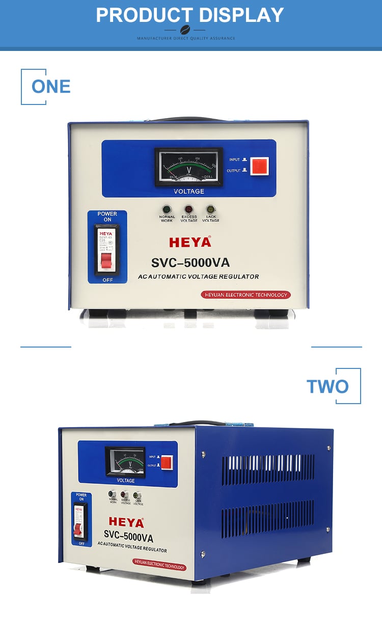 5000W SVC Servo Motor Automatic Voltage Regulator Stabilizers 220V 110V Single Phase for Voltage Protection manufacture