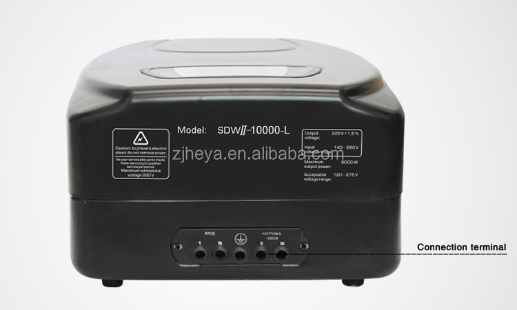 Factory Direct Sale SDWII-10000-L wall mounted LED relay type full automatic AC Voltage Regulator factory