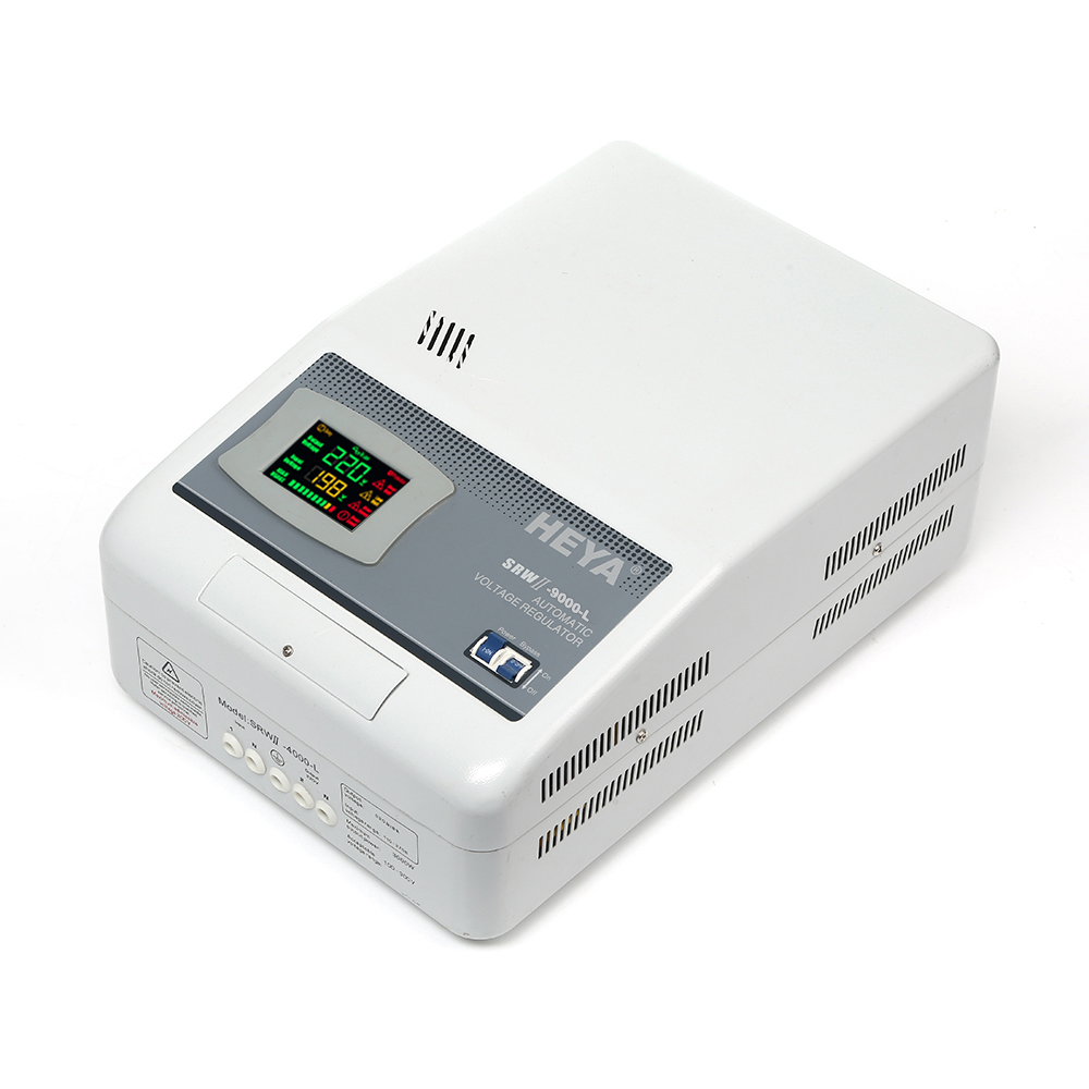 Hot SRWII-9000-L Single Phase Relay Controlled Wall Type LED display Automatic AC Voltage Regulator manufacture