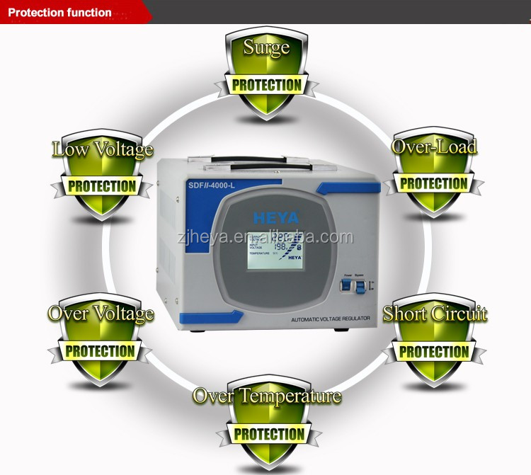 Factory direct sales servo type intelliigent LCD display SDF-II-10000-L full automatic AC  voltage regulator factory