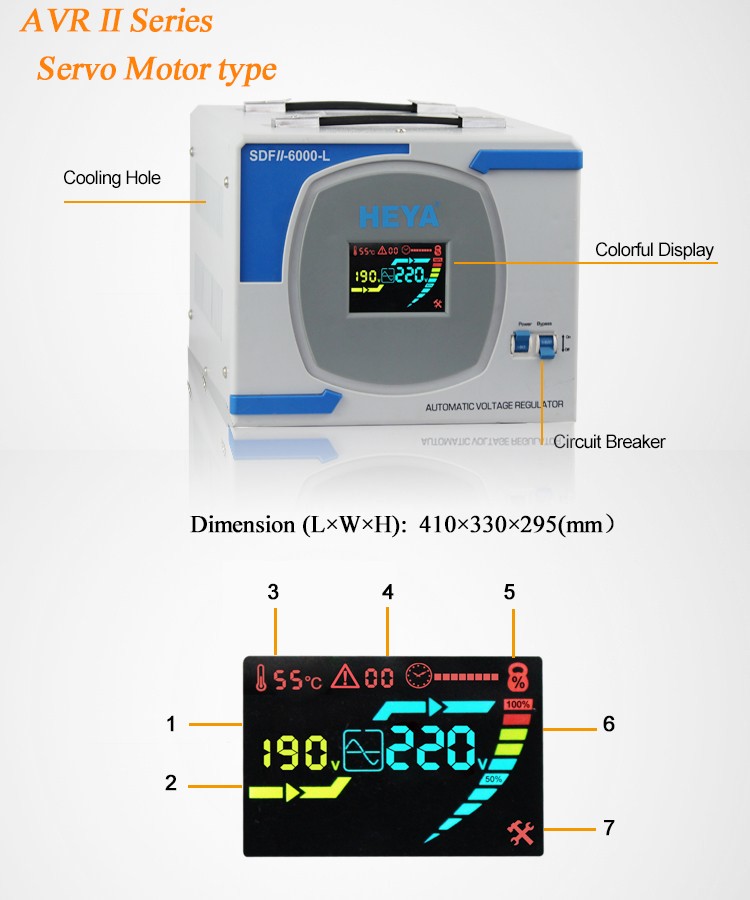 single phase servo motor voltage stabilizer