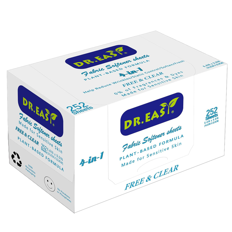 DR.EASY wholesale 252 sheets fabric softener dryer sheets