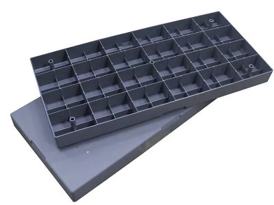 Vibration dampening features of a premium air conditioner mounting pad