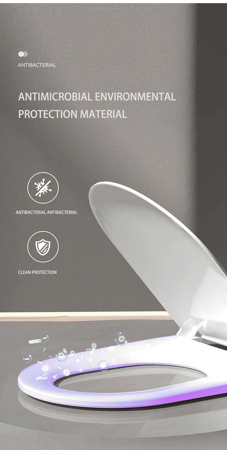 High Quality OEM PP Toilet Accessories Soft Closing Toilet Seat Cover Bathroom Heated Toilet Seats Covers manufacture